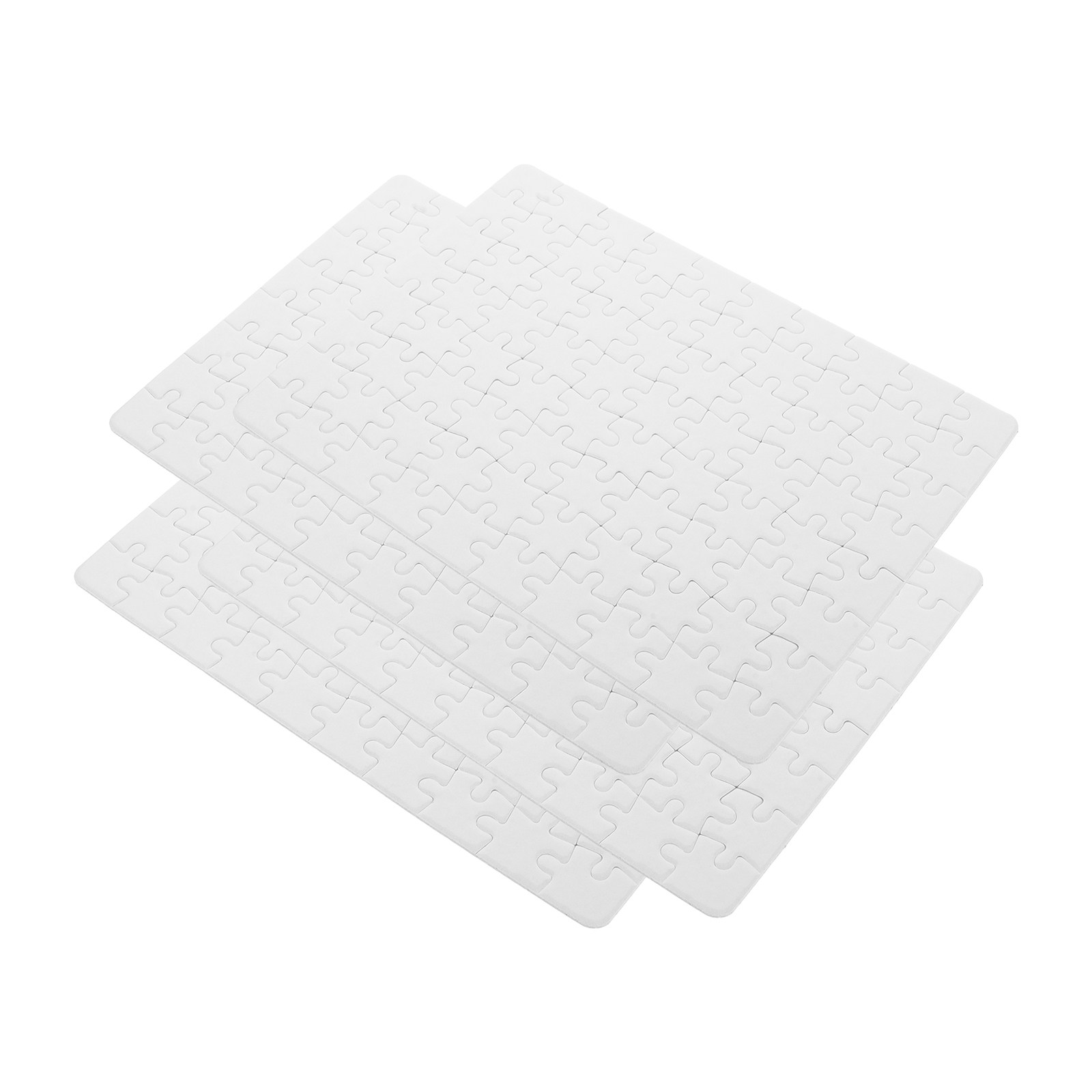 Puzzle Blank White - 4 Lembar Papan Puzzle Kosong Putih