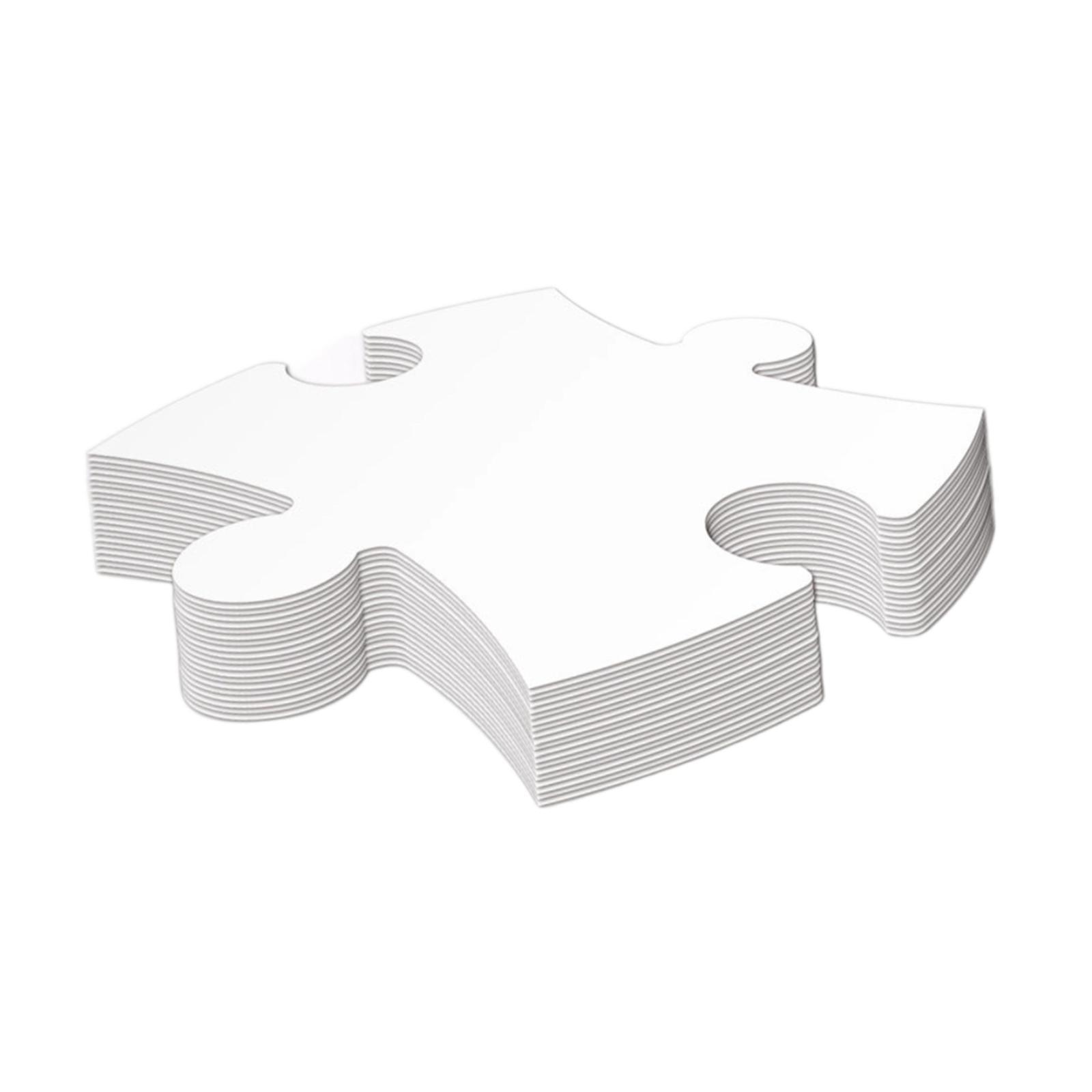 30 buah Puzzle Jigsaw Kosong W - Puzzle Blank White ulasan dan harga