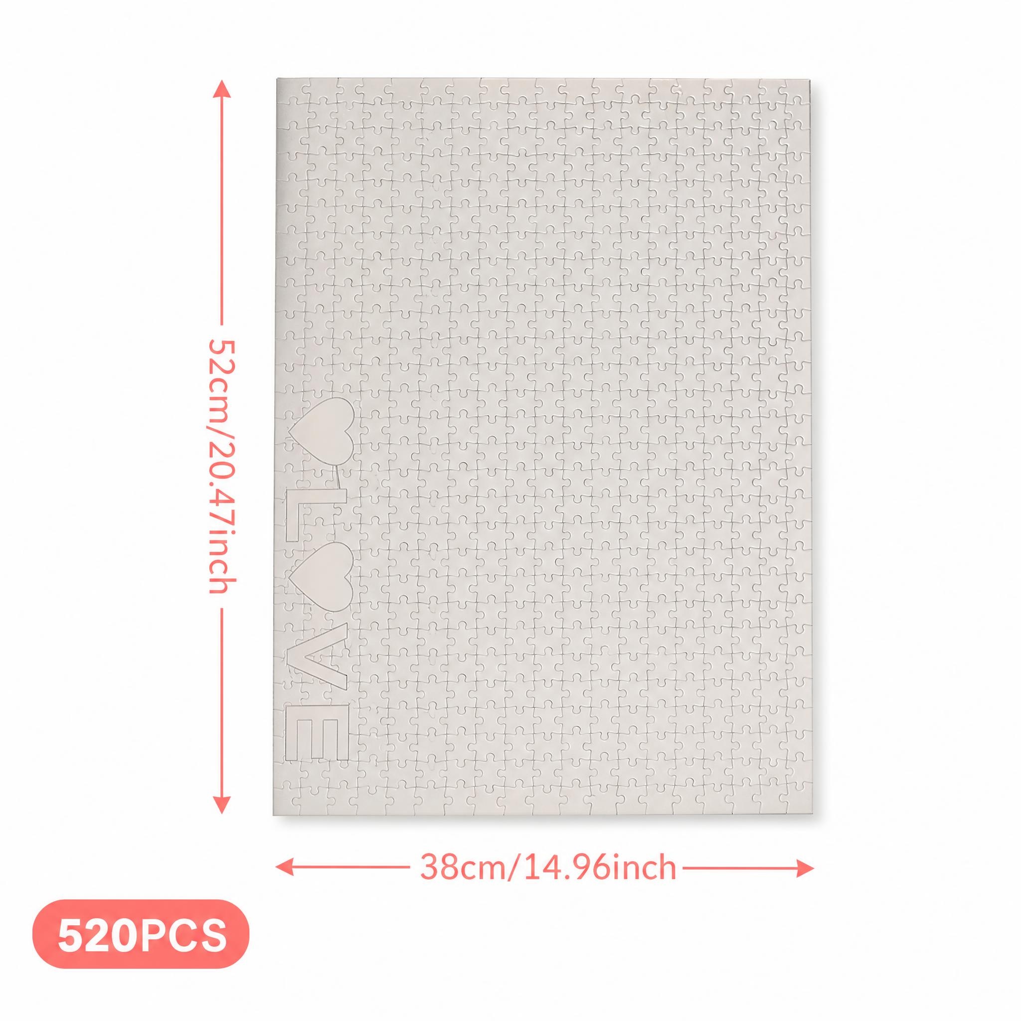 520 buah Puzzle Jigsaw Warna P - Puzzle Blank White ulasan dan harga