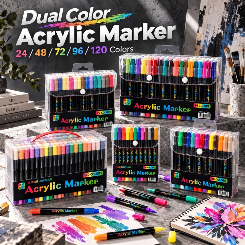 Spidol Cat Akrilik Dua Warna,  - Copic Marker Classic ulasan dan harga